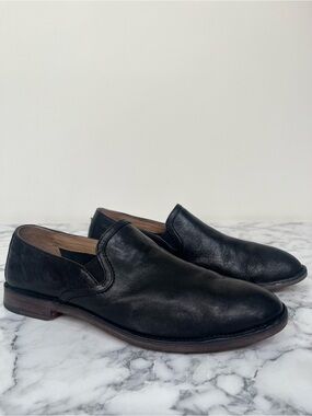 Trask Ali Black Italian Washed Sheepskin Loafers Flats Woman’s Size 7